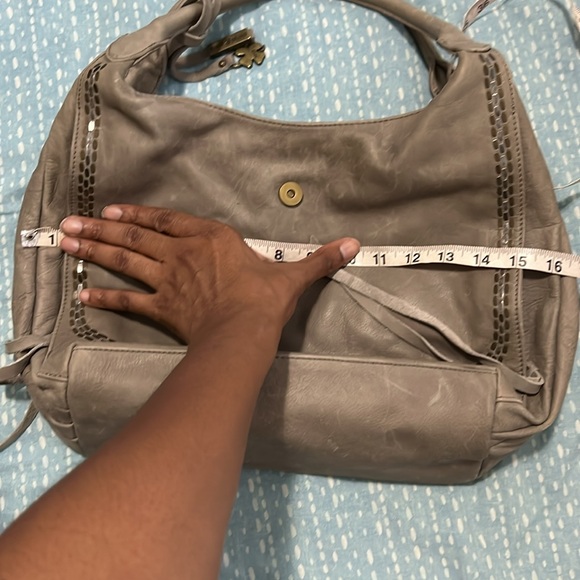 Lucky Brand Large Leather Shoulder Bag - Picture 11 of 15